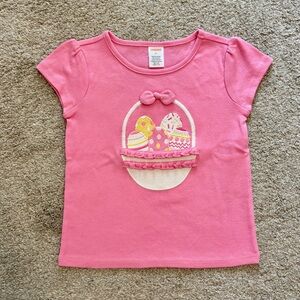Gymboree Pink Easter Basket Short Sleeve Tee Size 4T